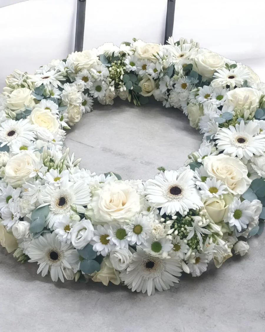 Couronne — composition de deuil par Monloup